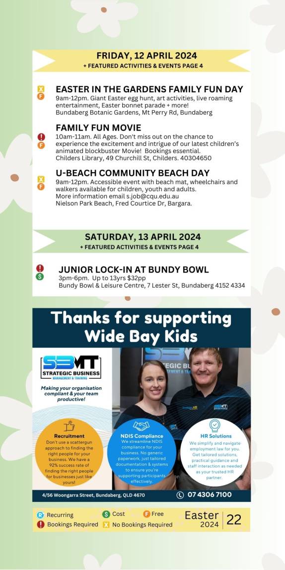 FEATURED EVENTS (8) Bundaberg Easter School Holidays – Autumn 2024 42