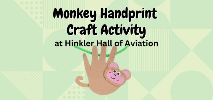 Monkey Handprint Craft Activity at Hinkler Hall of Aviation