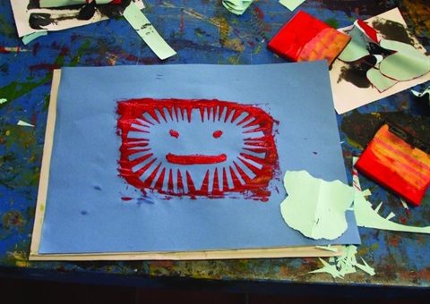 Mini-Makers: Printmaking at Childers Arts Space – A Free Drop-In Art Activity for Kids 3