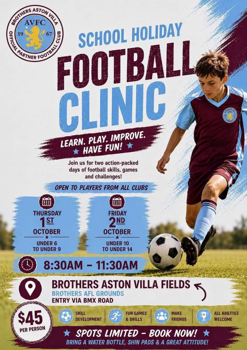 School Holiday Football Clinic 4 Football Clinic