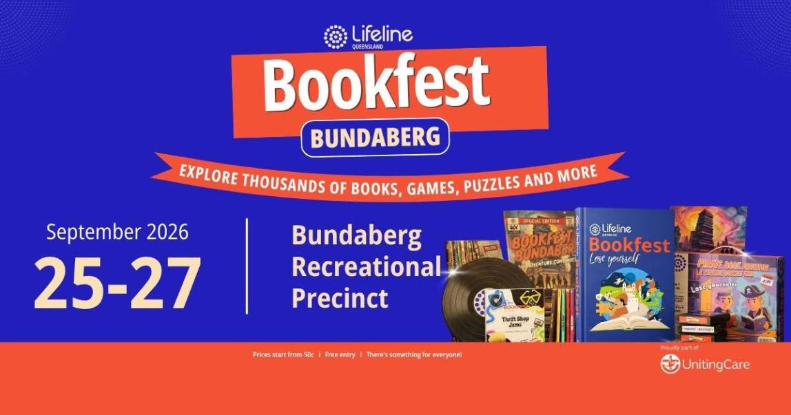 Lifeline Bookfest is Coming to Bundaberg 1 Lifeline Bookfest is Coming to Bundaberg 1