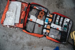 Cool Kids First Aid 3 orange white and black bag