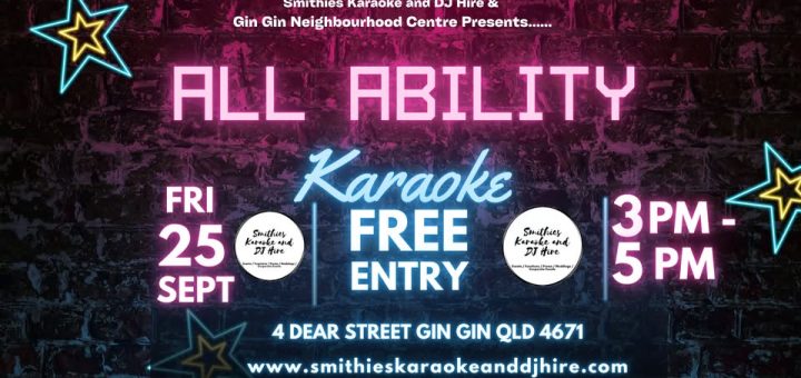 All Abilities Karaoke – Gin Gin 11