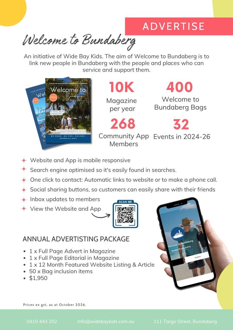 Media Kit 2026 7 Advertising with Wide Bay Kids 7